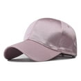 thumbnail image 2 of ZSQDM Baseball Hats for Men Women Male Female Neutral Summer Satin Solid Caps Hat Visors Womens Baseball Hats, 2 of 4