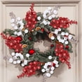thumbnail image 5 of 20 Pack 7.8 Inches Glitter Artificial Berry Stems, 15 Berries per Stem, Duslogis Christmas Tree Picks Ornaments, DIY Xmas Wreath, Floral Arrangements Home Decoration (Red&White), 5 of 7