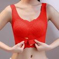 thumbnail image 3 of DuoJiaJ Plus Size Women's Seamless Front Closure Sports Bra With Supportive Design And Wire Comfort" Plus Size Bras Red, 3 of 4
