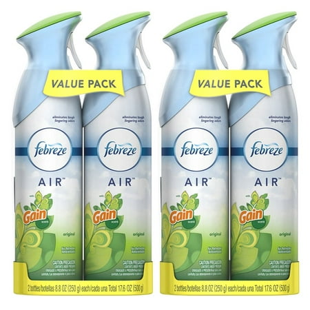 (2 pack) Febreze AIR Effects Air Freshener with Gain Original Scent (4 Total, 17.6 (Best Air Freshener For Litter Box)