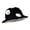 Black, variant on Mushroom Crochet Bucket Hat with White Dots, Adult Knit Winter Beanie, Cute Cold Weather Headwear
