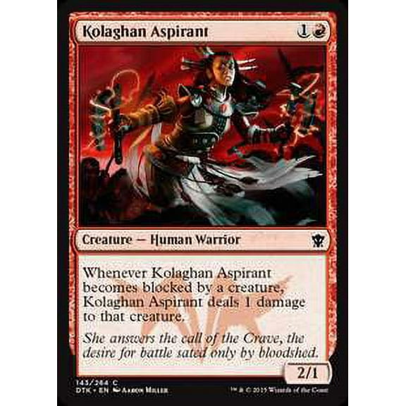 MtG Dragons of Tarkir Common Kolaghan Aspirant (Foil) #143
