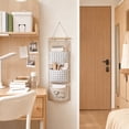 thumbnail image 4 of Hanging Pocket Organizer, Wall Mount Storage Bag, Foldable Door Caddy, Durable Tear Proof Fabric and Sturdy Hanging Rope for Dorm Rooms, Bathroom Walls, and Bedroom Closets., 4 of 7