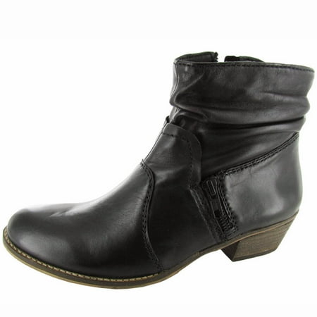 Steven Womens 'Neenaa' Bootie Shoe, Black Leather, US 6