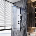 thumbnail image 2 of Shower Head ” High Pressure Rain/Hand Shower Combo with ” Extension Arm Function Hand Shower LeakProof Shower Head with Holder/Shower Hose Height/Angle Adjustable(” Chrome Pla, 2 of 8