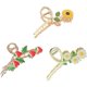 thumbnail image 1 of wonima11 3PCS Large Metal Hair Claw Clips for Women Girls, 4.3 Inch Non-slip Flower Hair Clips for Thick Long & Curly Hair, Strong Hold Styling Accessories (A), 1 of 1