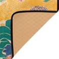 thumbnail image 3 of Yayeee Area Rugs for Living Room 5.2'x4' Non Slip Washable Bedroom Floor Carpet, Yellow Floral Wave, 3 of 5