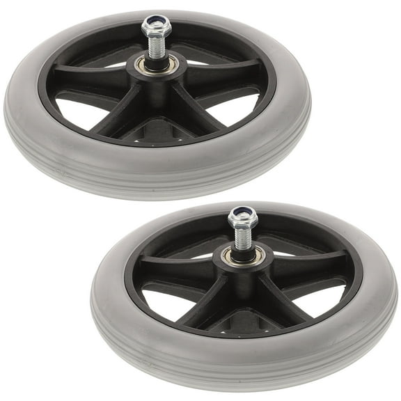 Worgeous 2pcs Wheelchair Front Wheels Wheelchair Walker Anti-slip Replacement Casters