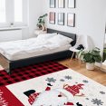 thumbnail image 5 of Xmas Gnome Area Rug 4x6ft Merry Christmas Non-Slip Washable Square Rugs Soft Felt Indoor Floor Mat for Bedroom Kitchen Living Room Bathroom, 5 of 8