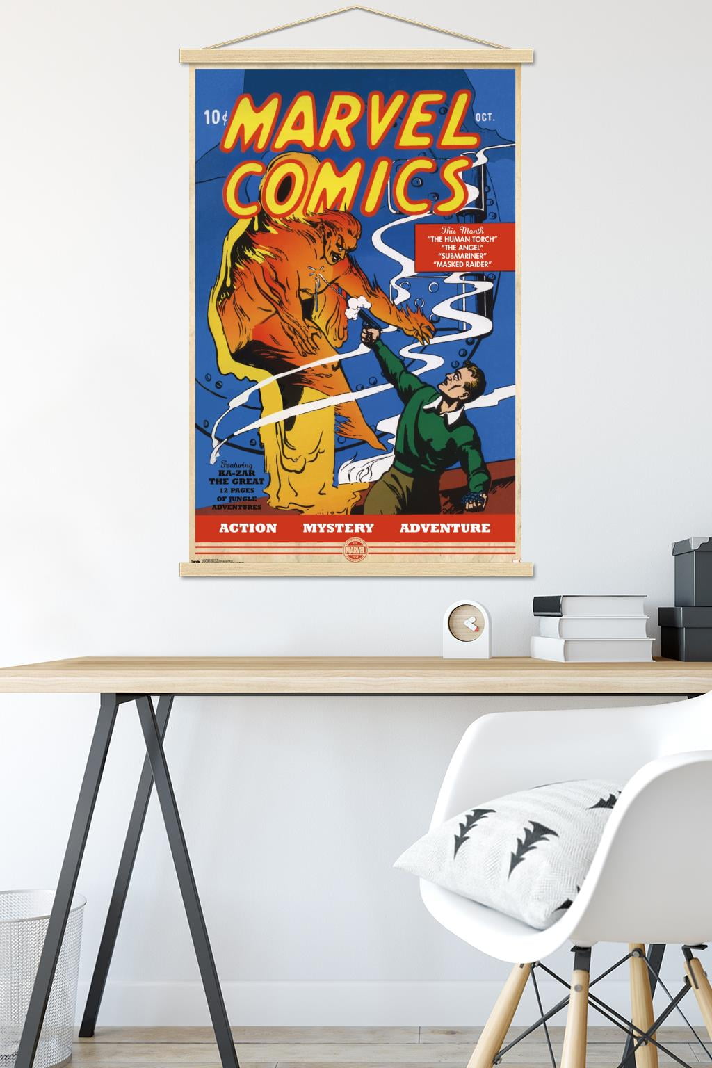 Marvel Comics - The Very First Marvel Comics #1 Wall Poster with Magnetic Frame, 22.375" x 34"
