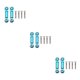 thumbnail image 4 of Vogacara 2 piezas RC Car Servo Rod Vehicle Pull Rods Automotive Reparación de automóviles Repuestos Reemplazo para WL Toy Blue Type1 NO1, 4 of 6