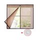 thumbnail image 1 of Un juego (café rayado, ancho 130 * alto 150 cm) mosquitera mosquitera magnética, cortinas de ventana red protectora de malla mosquitera mosquitera mosquitera, 1 of 5