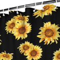 thumbnail image 3 of Waterproof Cute Sunflower Colorful Shower Curtain 72x72 Inch Boho Style Polyester Unique Shower Curtain for Bathroom Hotel Home Decor with 12 Plastic Hooks, 3 of 5