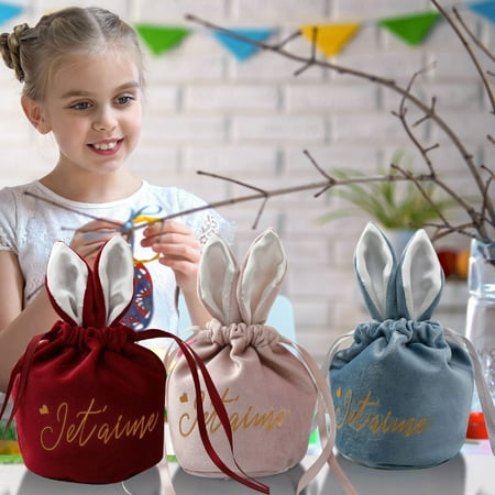 Decoration Personalised Creative Easter Bag Rabbit Ears Bunny Bag Easter Bathroom Products