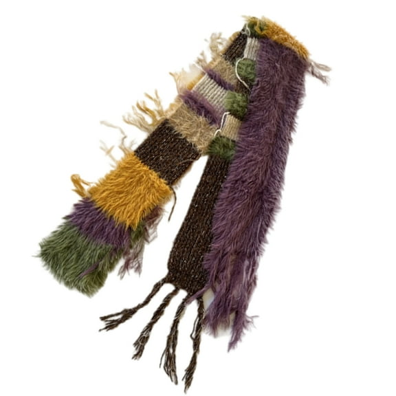 Aellinatey Striped Skinny Scarf For Women Neckerchief Hangbag Handle Wrap for Women