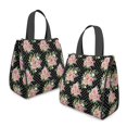 thumbnail image 2 of Pioneer Flower Floral Print Pattern Insulated Lunch Bag for Women & Adults,Large Portable Soft Cooler Lunch Bag,Thermal Food Storage Tote with Pearl Cotton,8.66L,8.75x5.75x9.5 Inch, 2 of 6