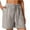 Gray-02, variant on REALiKUN Shorts for Women Linen Shorts Casual Summer Plus Size Beach Short with Pockets Drawstring Comfy Short