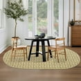 thumbnail image 3 of FairOnly Camel 3'x5'Contemporary Non Slip Area Rug for Bedroom Stain Resistant Low Pile Herringbone Pattern Soft Floor Rug for Living Room Kitchen, 3 of 7