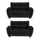 thumbnail image 1 of Sala 2-2 TRINITY Venecia ( 2 piezas Love Seat ) Negro, 1 of 8