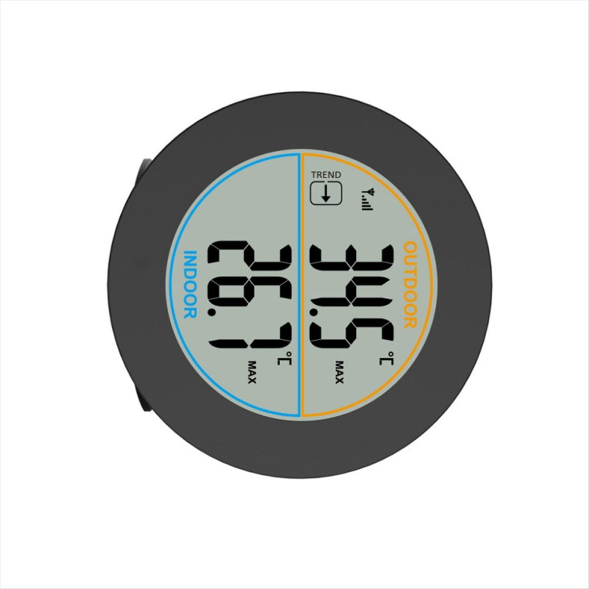 Wireless Thermometer LCD Display Indoor Temperature Monitor Wall Table Mount Digital Record Meter C/F Switchable Sensor