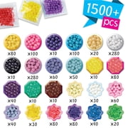 Aquabeads Mystic Unicorn Set, Complete Arts & Crafts Bead Kit for Children - over 1,500 beads, three keychains and display stand