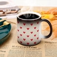 thumbnail image 7 of Heart Shape Color Changing Mug, Heat Sensitive Ceramic Coffee Cup Temperature Activated Cup for Coffee Tea Hot Cocoa Drinks for Home Office and Gift Giving, Fun Surprise Effect, 7 of 7