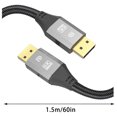 thumbnail image 2 of 8k PC Converter Computer Accessories DisplayPort Cable For Monitor Nylon Braided, 2 of 2