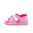 thumbnail image 5 of Shoes For Babies Baby'S New Summer Toddler Shoes Wear Non-Slip Breathable Sweatproof Plaid Bow Soft Soled Cloth Shoes Shoes Baby Toddler Girls Boys, 5 of 9