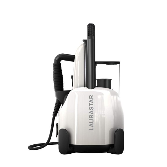Plancha de Vapor Laurastar Lift Blanco 3 en 1 con Purificador Textil de Presión Continua
