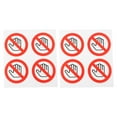 thumbnail image 1 of Miangastore Prohibit Touching Sticker Self Adhesive Vinyls 8Pcs 1In Square, 1 of 8