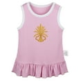thumbnail image 1 of Nature Wheat Pattern Dresses For Baby, Newborn Babies Skirts, Infant Princess Dress, 0-24M Kids Graphic Clothes (Pink Sleeveless Dresses, 12-18 Months), 1 of 4