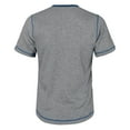 thumbnail image 5 of LYEAA T Shirts for Men Short Sleeve Three Buttons Crew Neck Loose Summer Pullover T-shirts Solid Casual Soft Comfortable Breathable Men's Tops Gray L, 5 of 7