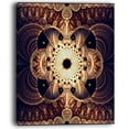 thumbnail image 1 of Designart - Brown Red Fractal Flower Pattern Digital - Floral Canvas Art Print, 1 of 3