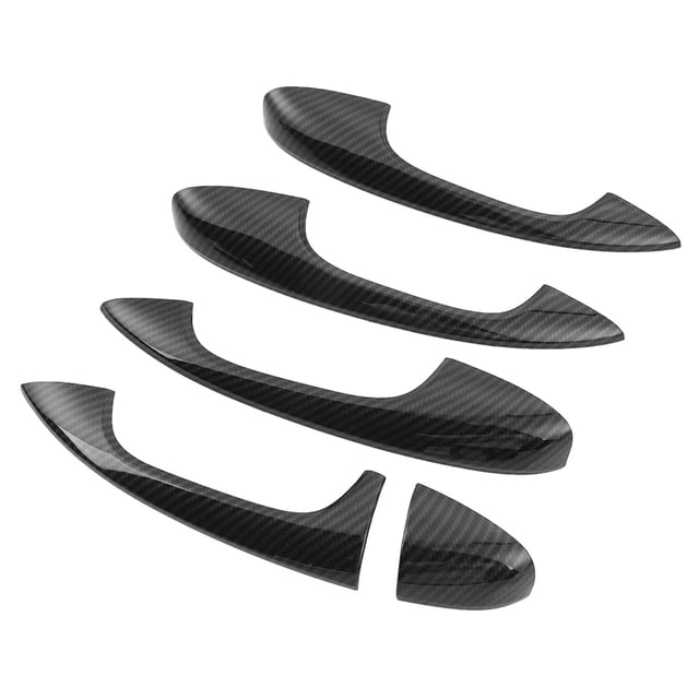 Couvercle de Poignée de Porte, Garniture de Poignée de Porte de Style Fibre de Carbone 5 Pcs pour le Remplacement de Voiture pour GLC-Class X253 2016-2018