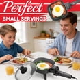thumbnail image 6 of Small Electric Skillet with Lid, Personal 7-inch Ceramic Coated Electric Skillet Griddle, Square Frying Pan with Temperature Control, Portable Cooking Appliances, Graphite, 6 of 6