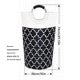 thumbnail image 3 of Wosthever Cesto de ropa Bolsa de ropa 75L Cesto de almacenamiento Organizador de dormitorio ligero Almacenamiento y organización del hogar Gris (82L), 3 of 6