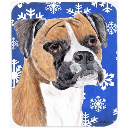 Boxer Winter Snowflakes Holiday Mouse Pad  Hot Pad Or Trivet price history on PriceWatchPro