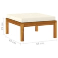 thumbnail image 7 of vidaXL Footrest with Cream White Cushion Solid Acacia Wood, 7 of 7