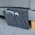 thumbnail image 3 of 2pc Felt Bedside Storage Bag Pouch Bed Desk Bag Sofa TV Remote Control Hanging Caddy Couch Storage Organizer Bed Holder Pockets, 3 of 5
