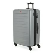 SWISSGEAR Stride Hardside Large Checked Spinner, Charcoal Gray