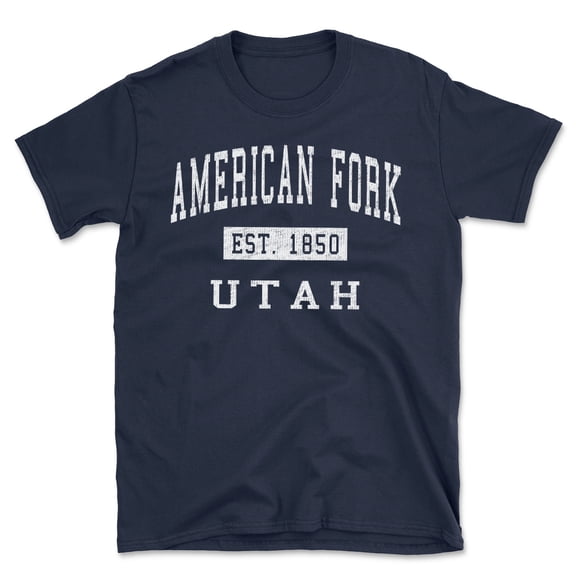 American Fork Utah Classic Established Men's Cotton T-Shirt