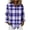 hgg114-Purple, variant on Ounisa Women's Plaid Print Single Button Long Sleeve Shirt Top Soft Breathable Lightweight Casual Classic Button Down Blouse