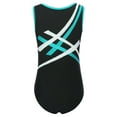 thumbnail image 2 of iixpin Kids Boys One Piece Gymnastics Leotards Gym Sports Training Bodysuits Biketard Swimsuit Blue Green 14, 2 of 5