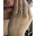 thumbnail image 2 of 1.5 Carat Round cut Vintage Black Diamond and Diamond Engagement Ring on 10k White Gold, 2 of 2