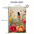 thumbnail image 3 of PHYHOO Spring Summer Flower Garden Flag Double Sided Vertical Welcome Garden Flag Outside Farmhouse Yard Outdoor Decoration White, 3 of 6