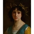 thumbnail image 3 of William Bouguereau 12x14 Black Modern Framed Museum Art Print Titled - Italian Head with a Laurel Wreath (Head of an Italian Girl with a Laurel Wreath) (1872), 3 of 5