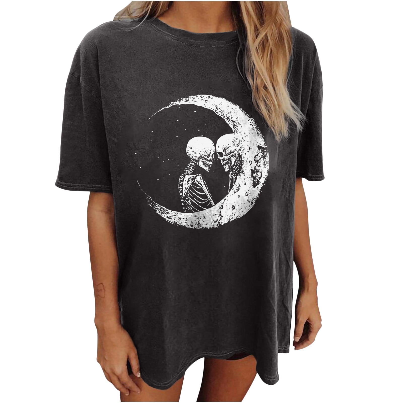 Women Tops Oversized Vintage T shirt 