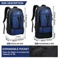 thumbnail image 4 of SEMSTY Sac à Dos de Randonnée, Sac à Dos de Randonnée Extensible 30l / 40l / 50l pour Hommes et Femmes, Voyage Camping Sac à Dos Vol Approuvé, 4 of 4