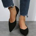 thumbnail image 5 of Ladies Fashion Solid Color Suede Pointed Shallow Comfortable Flat Casual Shoes Womens Work Shoes Office Casual Women Size 12 Casual Shoes, 5 of 8