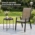 thumbnail image 6 of Pirecart Patio Chairs Set of 8 Outdoor Stackable Armrest Chairs with Textilene, Metal Frame, 6 of 10